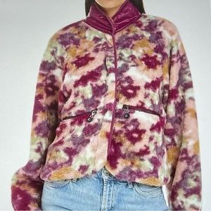 NWT Johnny Was Calme Floral Printed Fleece Jacket - Size XL
